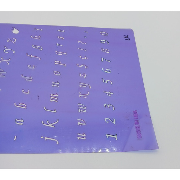 Lot of Scrapbooking Paper Crafting Plastic Stencils Shapes Letters Baby - Picture 9 of 16